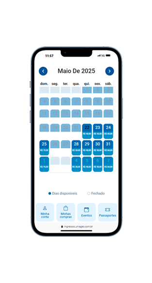 Demonstração da loja online da Unisystem num telemóvel